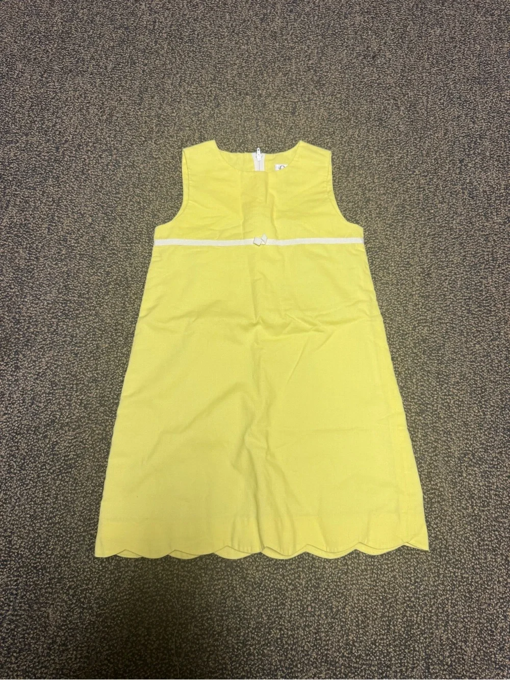 Lilly Pulitzer Girls Yellow Linen Sleeveless Dress - Size 6X